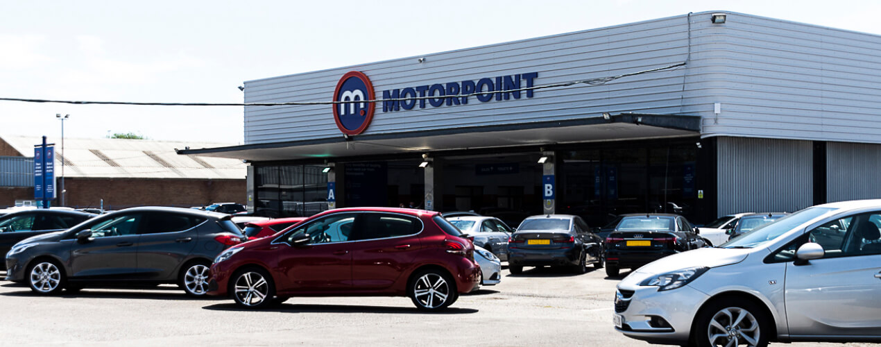 Picture of the front of Motorpoint Derby Sales Site