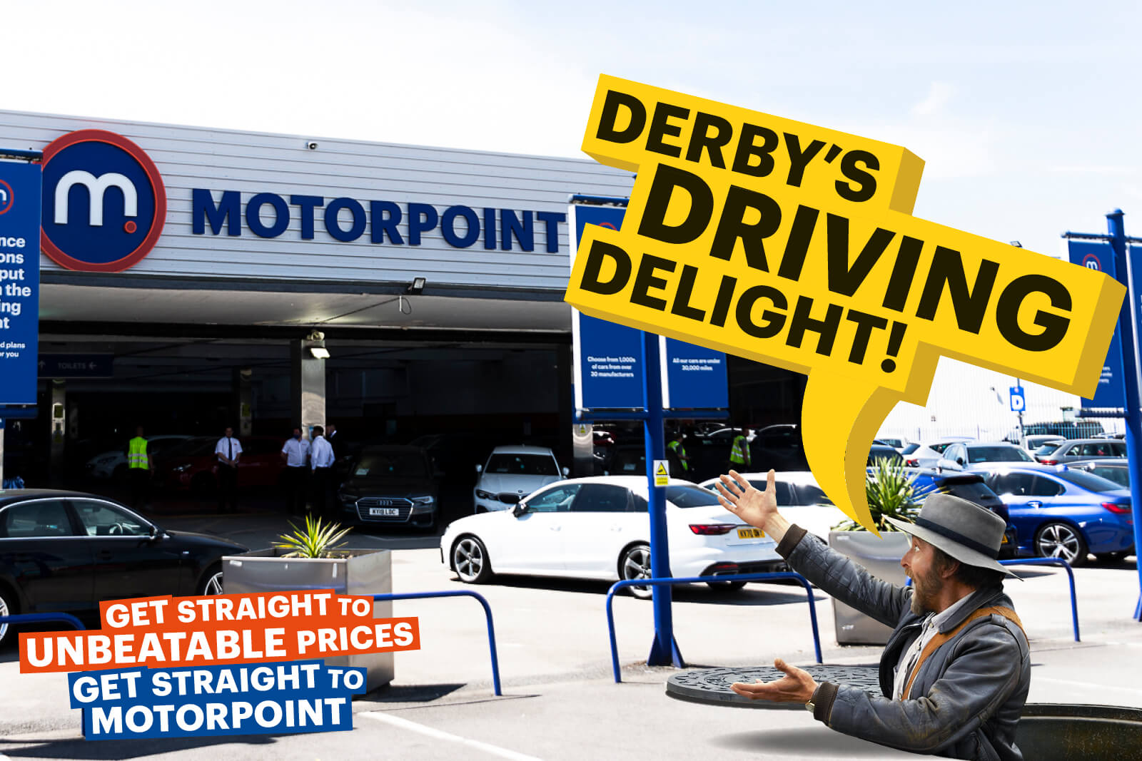 Picture of the front of Motorpoint Derby Sales Site