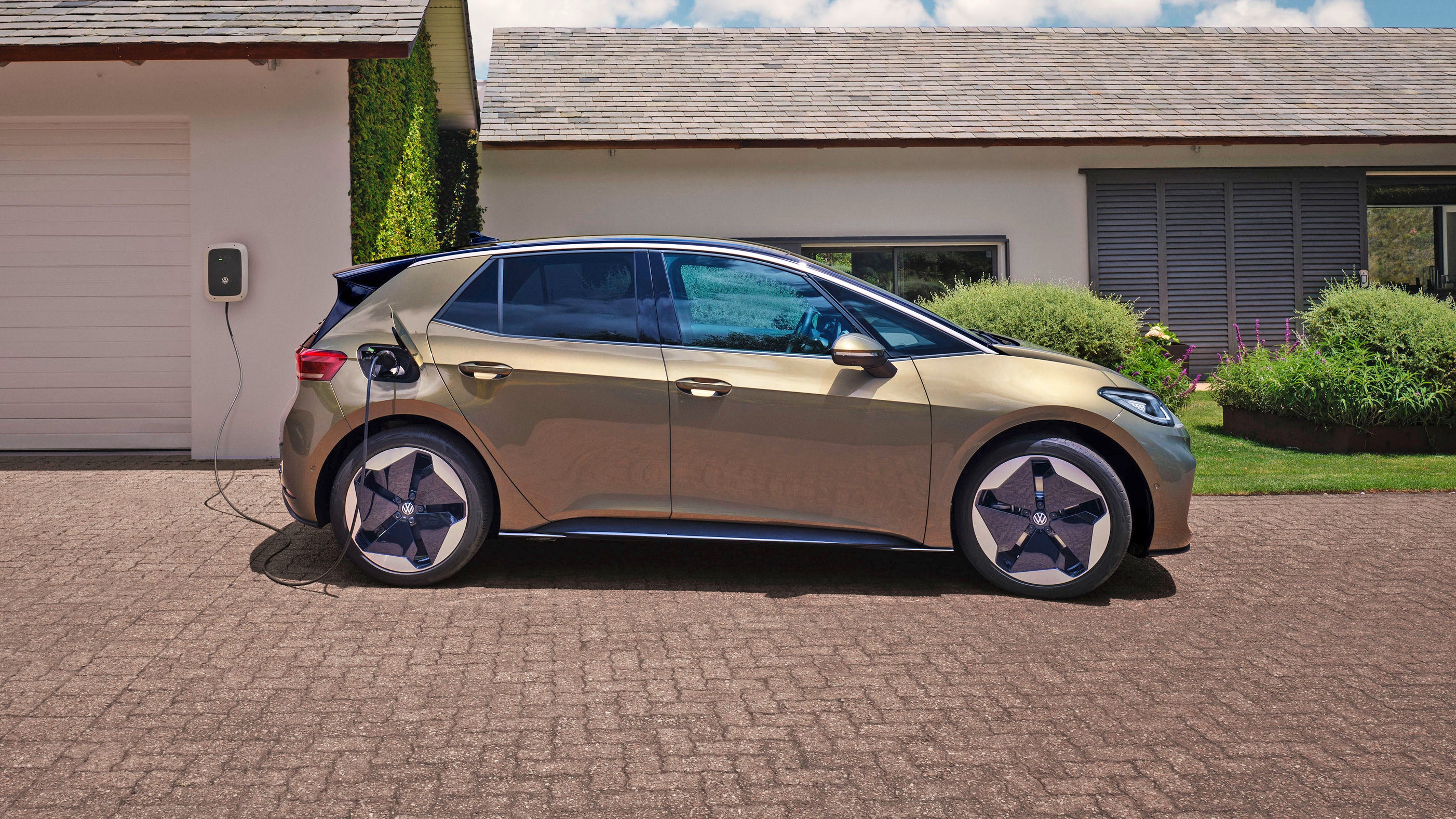 New Volkswagen ID.3 charging side view
