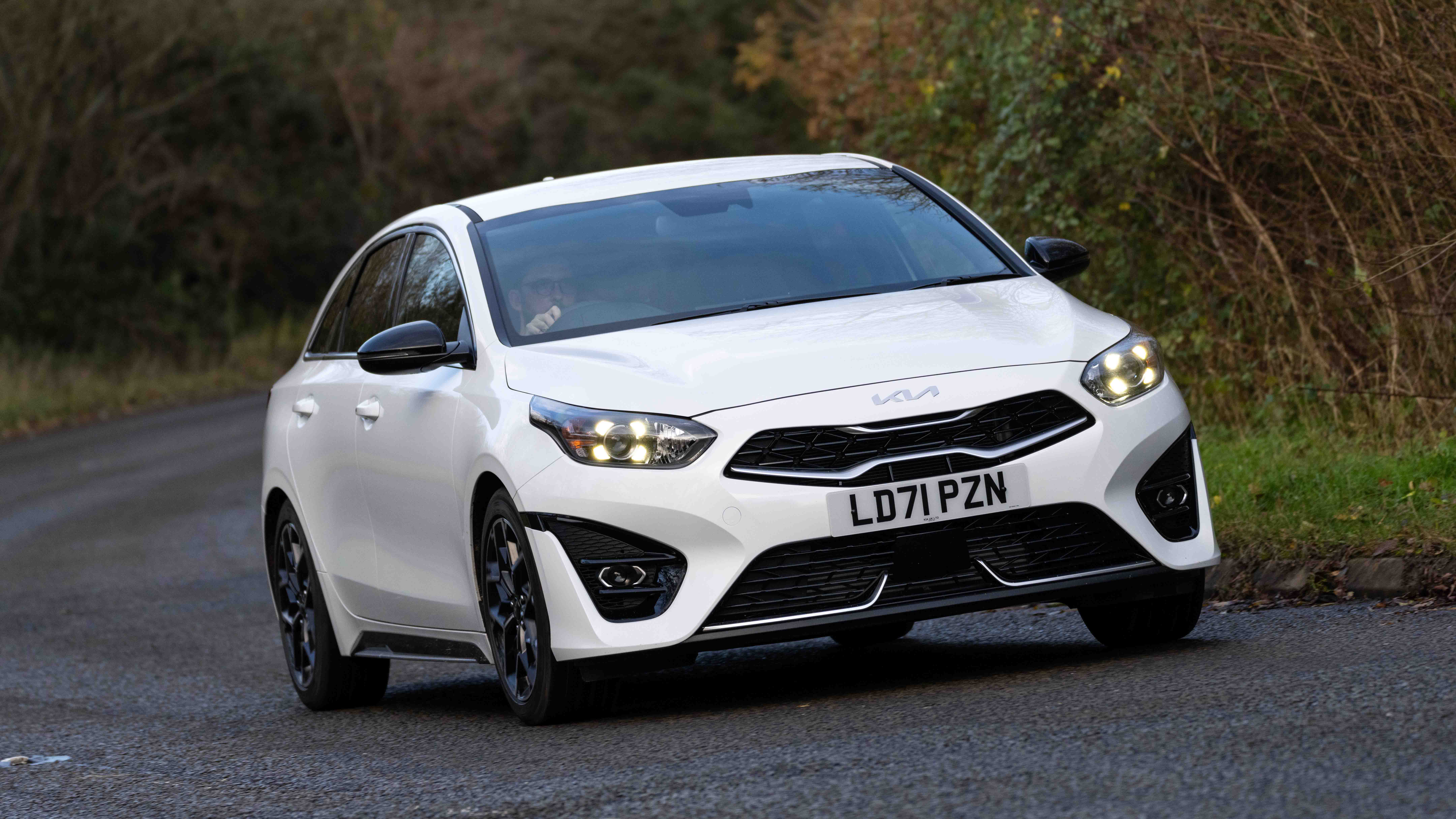 Kia ProCeed driving front view