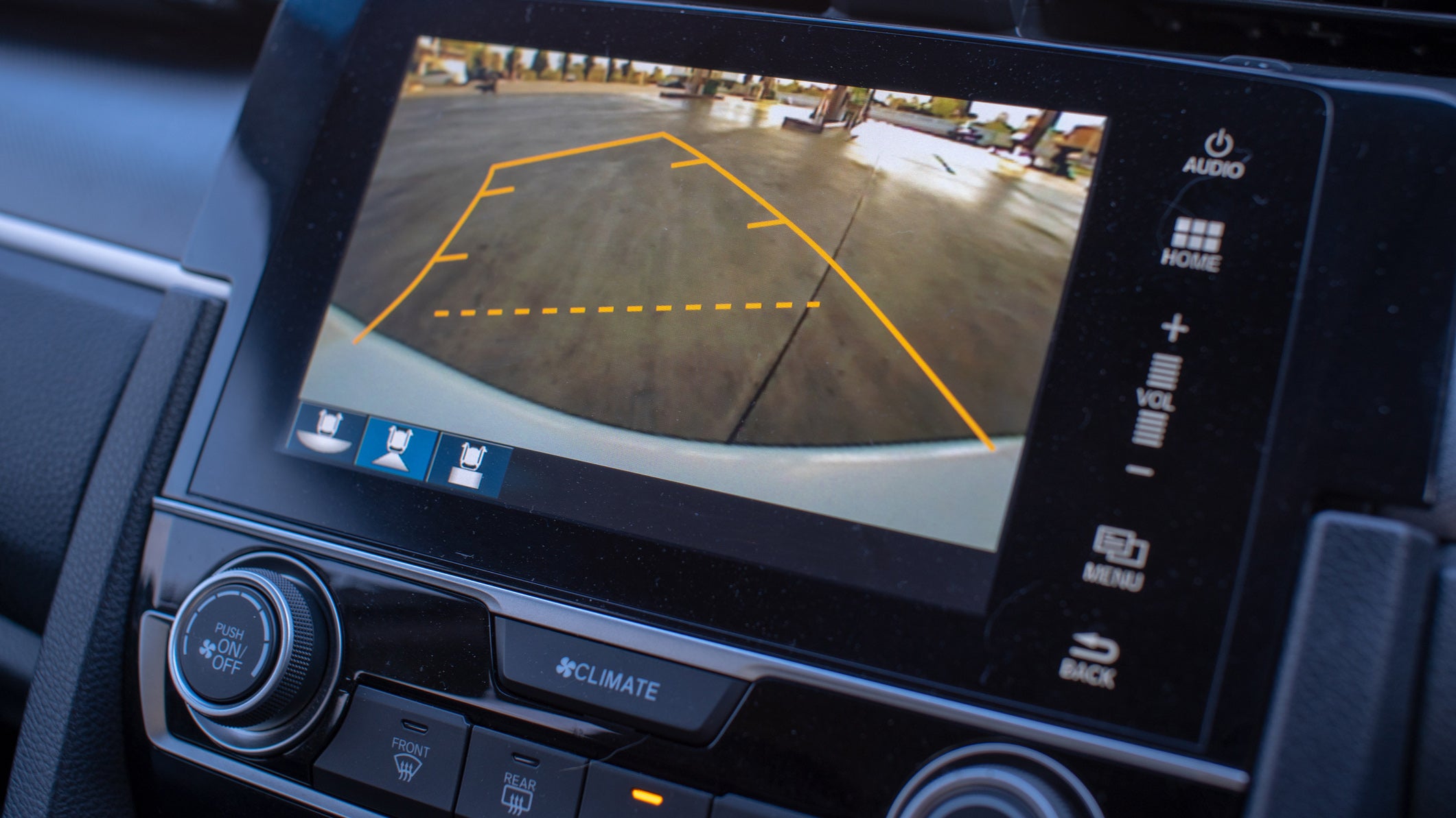 Reversing camera view